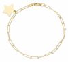 Immagine di Bracciale Cresima Stella oro giallo 18k | 18 cm 
