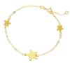 Immagine di Bracciale Cresima Stelle oro giallo 9k | 18 cm 