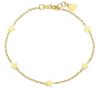 Immagine di Bracciale Cresima Stelle oro giallo 18k | 17+2 cm