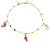 Immagine di Bracciale Cresima Pappagalli oro giallo 18k e smalto | 16+2 cm 