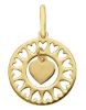 Imagen de Colgante de Confirmación Corazón charm oro amarillo 18k