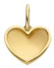 Imagen de Colgante de Confirmación Corazón de doble placa oro amarillo 18k