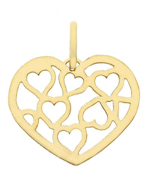 Imagen de Colgante de Confirmación Corazón oro amarillo 18k
