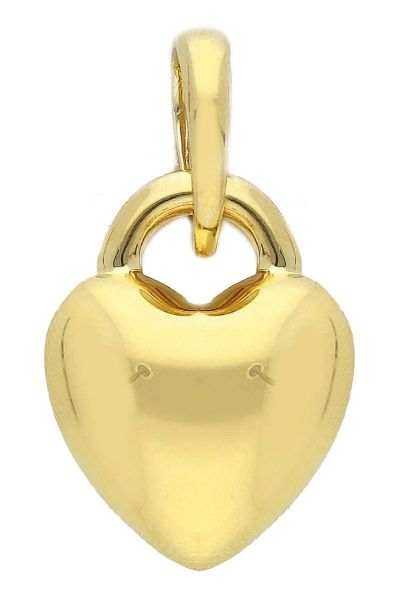 Immagine di Ciondolo Cresima Cuore e Lucchetto oro giallo 18k 