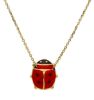 Imagen de Gargantilla Confirmación Mariquita niños oro 18k esmalte