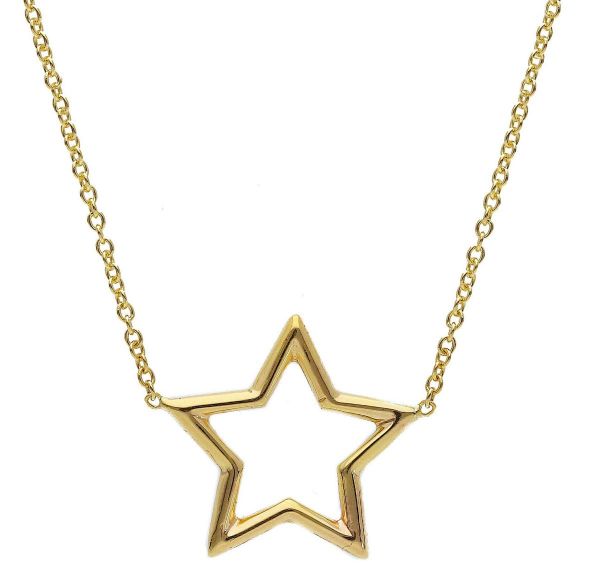 Picture of Star Confirmation Necklace | 9k yellow gold | 42 cm