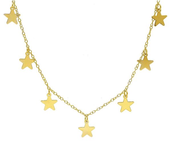 Imagen de Chocker de Confirmación Estrellas oro amarillo 18k | 42 cm 