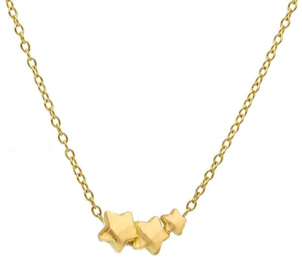 Immagine di Chocker Cresima Stelle oro massiccio giallo 18k | 42 cm 