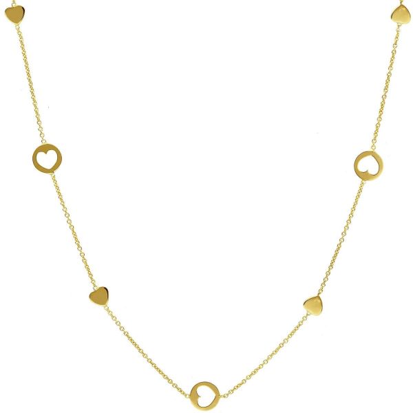 Immagine di Chocker Cresima Cuori oro giallo 9k | 42 cm 