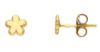 Imagen de Pendientes lóbulo de Confirmación Flor oro amarillo 18k