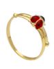 Picture of 18k yellow gold and enamel Ladybug Confirmation Ring