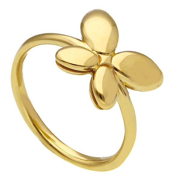 Imagen de Anillo Confirmación niña Mariposa oro amarillo macizo 18k