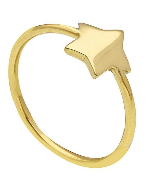 Picture of 18k yellow gold large Star Confirmation Ring