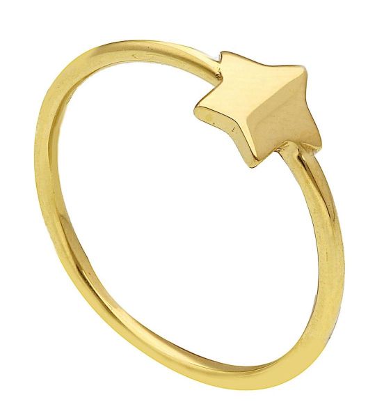 Picture of 18k yellow gold tiny Star Confirmation Ring