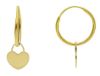 Imagen de Pendientes de Aro Corazón oro amarillo 18k