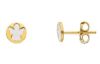 Imagen de Pendientes lóbulo Angelito oro amarillo 18k esmalte