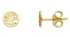Imagen de Pendientes lóbulo Árbol de la Vida oro amarillo 18k