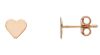 Picture of 9k rose gold Heart lobe Earrings
