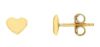 Picture of 18k yellow gold small Heart lobe Earrings