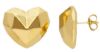 Imagen de Pendientes lóbulo Corazón facetado oro amarillo 18k