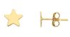 Imagen de Pendientes de lóbulo Estrella oro amarillo 9k