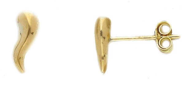 Imagen de Pendientes Cuerno de la Suerte oro amarillo 18k