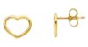 Immagine di Orecchini Cuore a filo oro giallo 9k