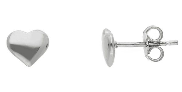 Immagine di Orecchini Cuore oro bianco 18k