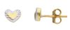 Picture of 18k bicolor gold Heart Earrings
