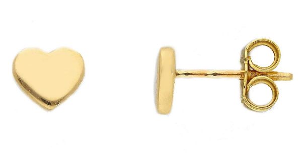 Picture of 18k yellow gold Heart Earrings