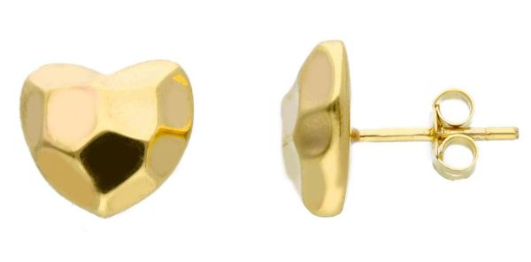Imagen de Pendientes Corazón oro amarillo 18k