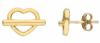 Picture of 18k yellow gold Heart Earrings