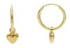 Imagen de Pendientes Corazón oro amarillo 18k