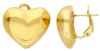 Picture of 18k yellow gold Heart Earrings stud / clip