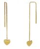 Imagen de Pendientes Corazón oro amarillo 18k