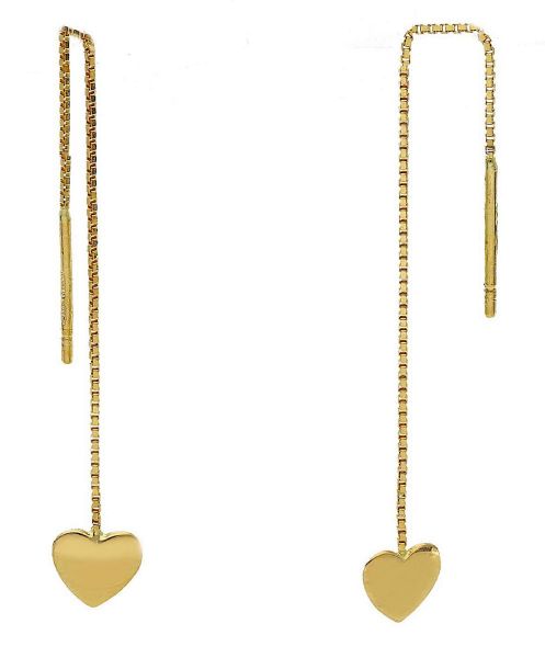 Imagen de Pendientes Corazón oro amarillo 18k
