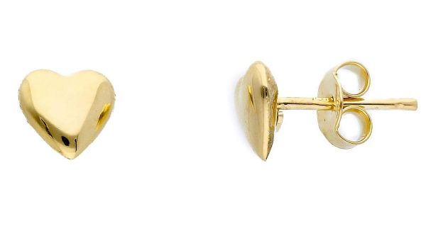 Immagine di Orecchini Cuore oro giallo 9k