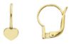 Picture of 9k yellow gold Heart Earrings | Made in Italy