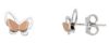 Picture of 18k bicolor gold Butterfly Earrings