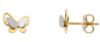 Picture of 18k yellow / white gold Butterfly Earrings
