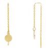 Picture of 18k yellow gold Circle dangle Earrings