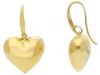 Picture of 18k yellow gold Heart dangle Earrings