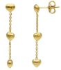 Picture of 18k yellow gold Heart dangle Earrings