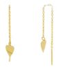 Picture of 18k yellow gold Heart dangle Earrings