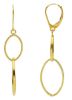 Immagine di Orecchini pendenti ultraleggeri oro giallo 18k