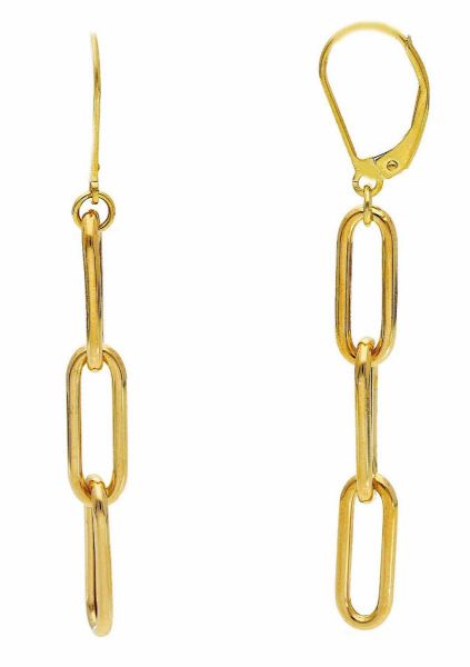 Picture of 18k yellow gold dangle Earrings | Made in Italy