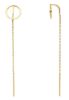 Imagen de Pendientes colgantes Círculo oro amarillo 18k