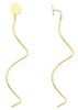 Picture of 18k yellow gold four-leaf Clover dangle Earrings