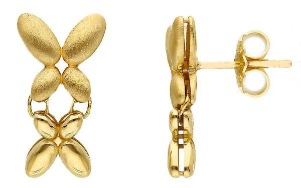 Imagen de Pendientes Mariposa oro amarillo macizo 18k