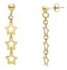 Picture of 18k yellow gold Star dangle Earrings